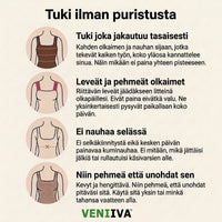 Veniiva toppi sisäänrakennetulla rintaliivillä
