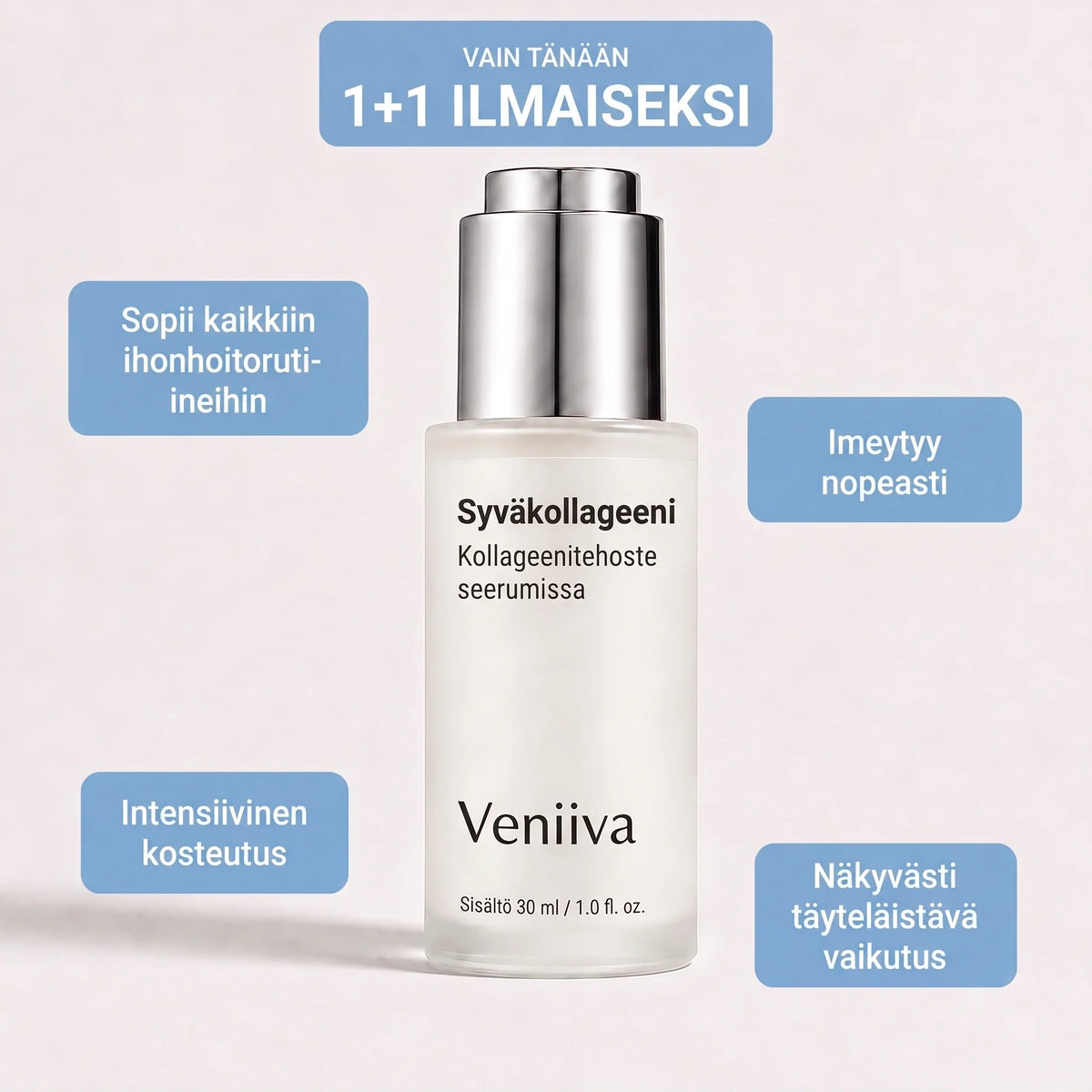 VoluFine-seerumi 1+1 ilmaiseksi