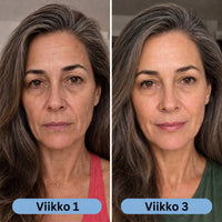 Ennen ja jälkeen: viikko 1 ja 3